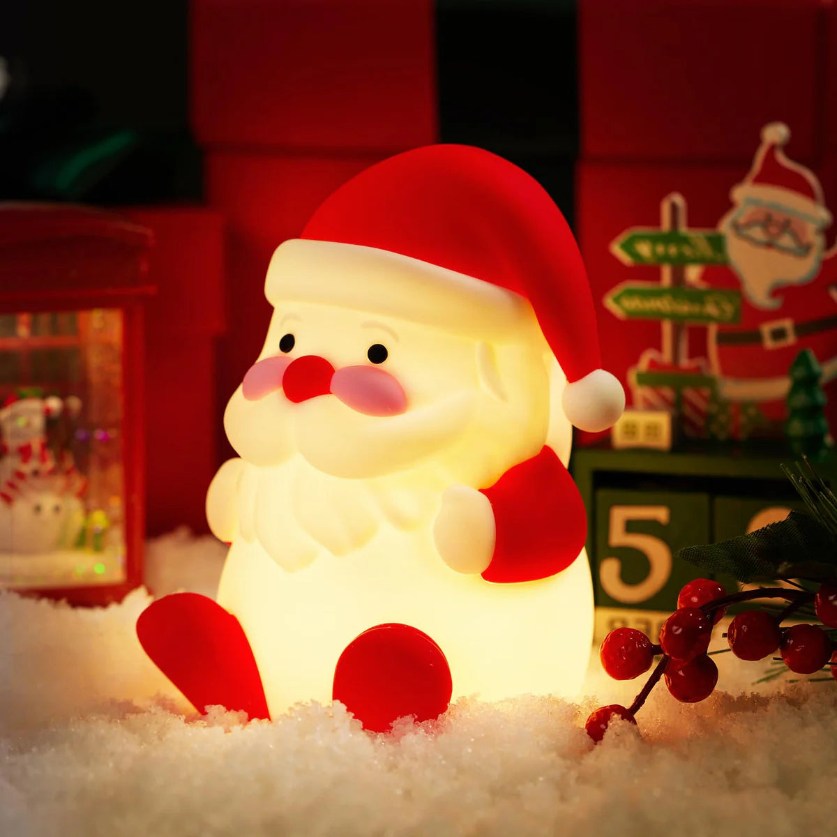 LANUMIONG Santa Claus LED Night Light Christmas Decoration
