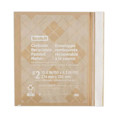 Scotch 3M Recyclable Padded Mailer #2